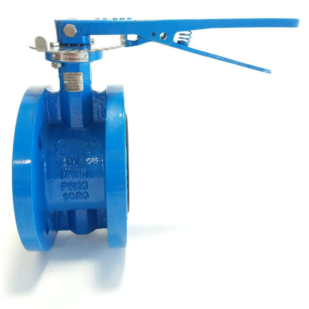 Ductile Iron Double Flanged Butterfly Valve
