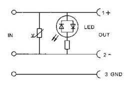 Rectanle DIN Plug with surge supression