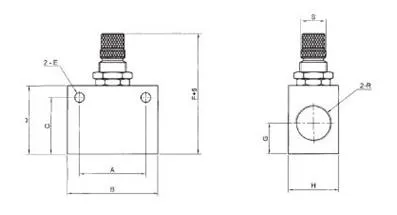 In line Precision Speed Controller Dimensions