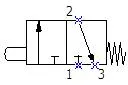 3 way 2 position plunger valve