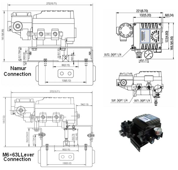 Electro Pneumatic Analogue Smart Positioner