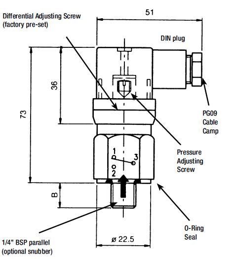 Pressure Switch Dimensions