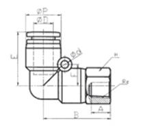 Female Swivel Elbow Push Fit Fitting