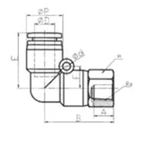 Female Swivel Elbow Push Fit Fitting