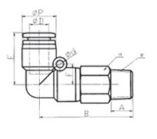 Extended Male Swivel Elbow Push Fit Fitting