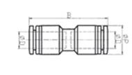 Push Fit FItting Straight Connector