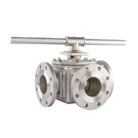 Flanged 3 Way Stainless Steel